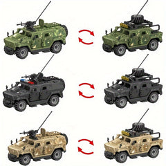 Building Blocks Toy Set for 2 Armored Vehicles