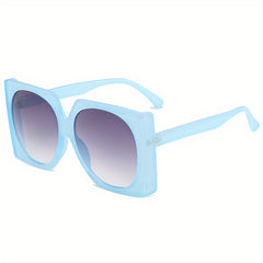 Large Frame Sunglasses Square Round Jelly PC Sun Glasses For Party
