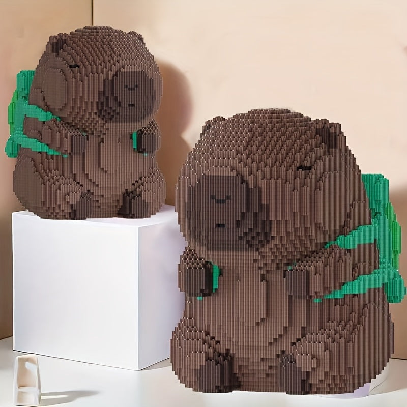 Capybara Backpack Building Blocks 5102pcs Lovely Gift Room Decoration
