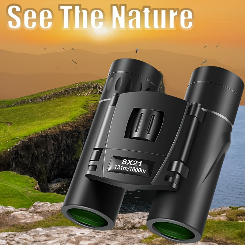 Compact Waterproof HD Binoculars for Travel, Mountaineering, Hiking