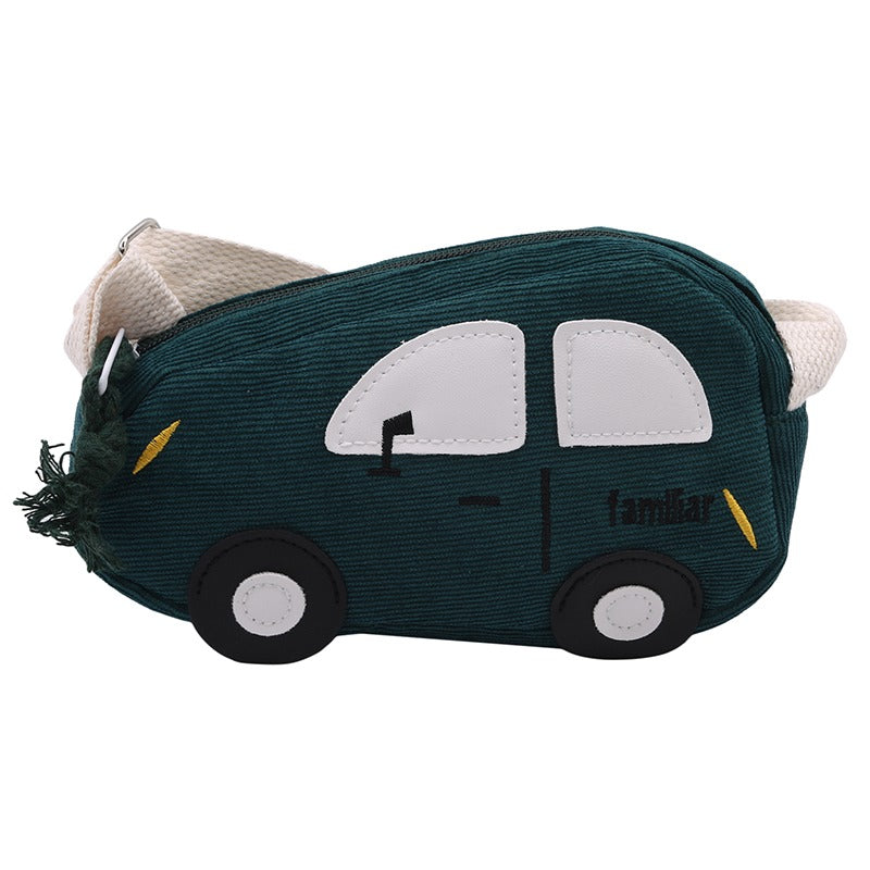 Cartoon Car Coin Purse Messenger Bag for Kids