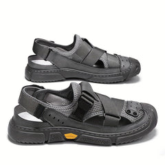 Men's Closed Toe Breathable Sandals Wear resistant Non Slip Beach Shoes Summer