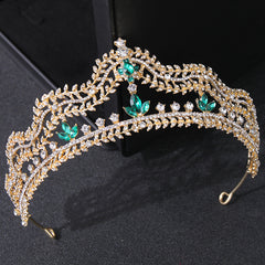 Vintage Crystal Rhinestone Princess Prom Tiara Crown Diadem for Wedding Bride