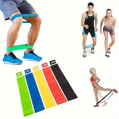 5pcs Elastic Resistance Bands Fitness Pilates Stretching Rope