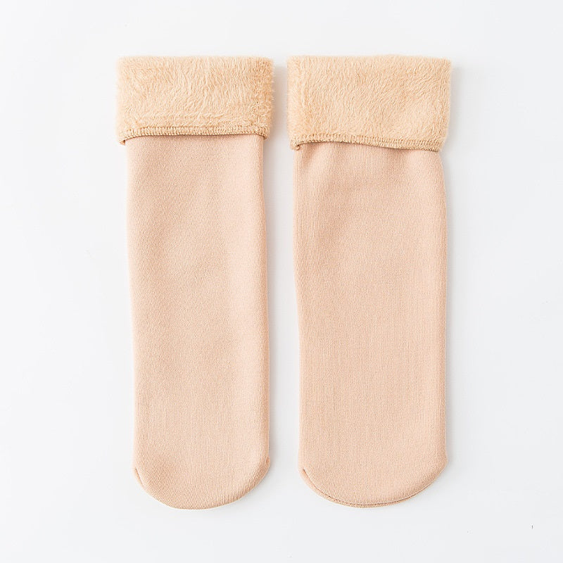 5 Pairs Winter Snow Socks Women's Middle Tube Socks