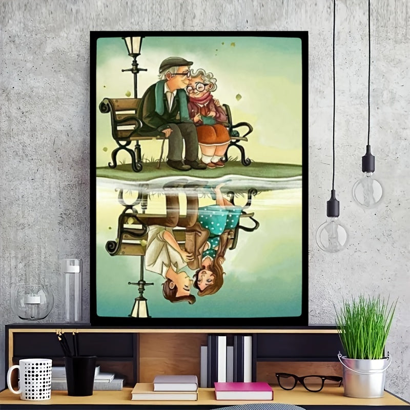 Old Couple Figure Diamond Painting Kit