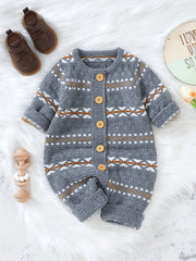 Infant Knitted Sweater Jumpsuit