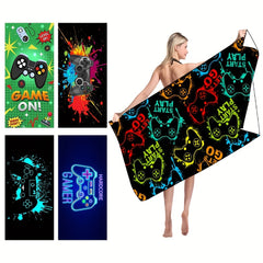 Game Handle Beach Towel for Pool Party