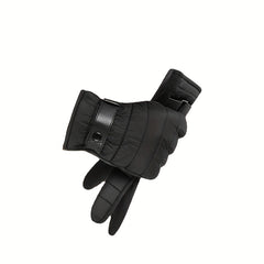 Men's Winter Cycling Gloves Full Finger Touch Screen Windproof