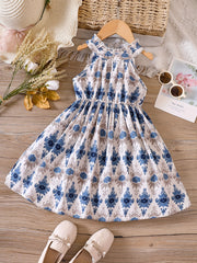 Girls Sleeveless Birthday Princess Dress Kids Summer Clothes