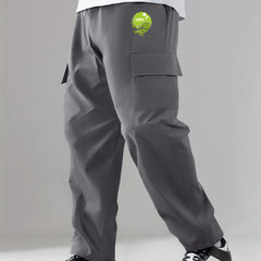 Men's Graphic Print Stretch Cargo Pants for Summer