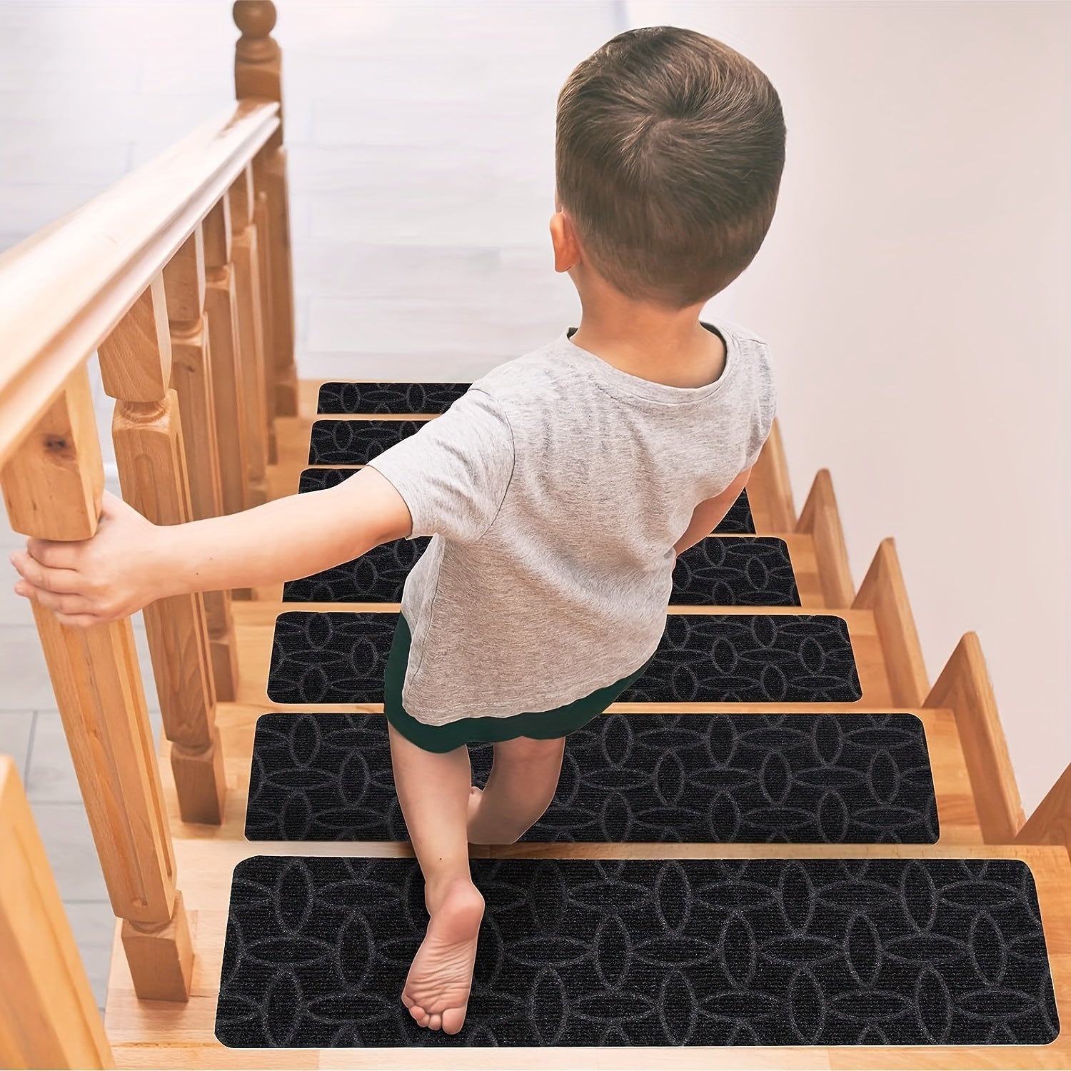 7pcs Indoor Non Slip Stair Carpet Treads 20 X 76