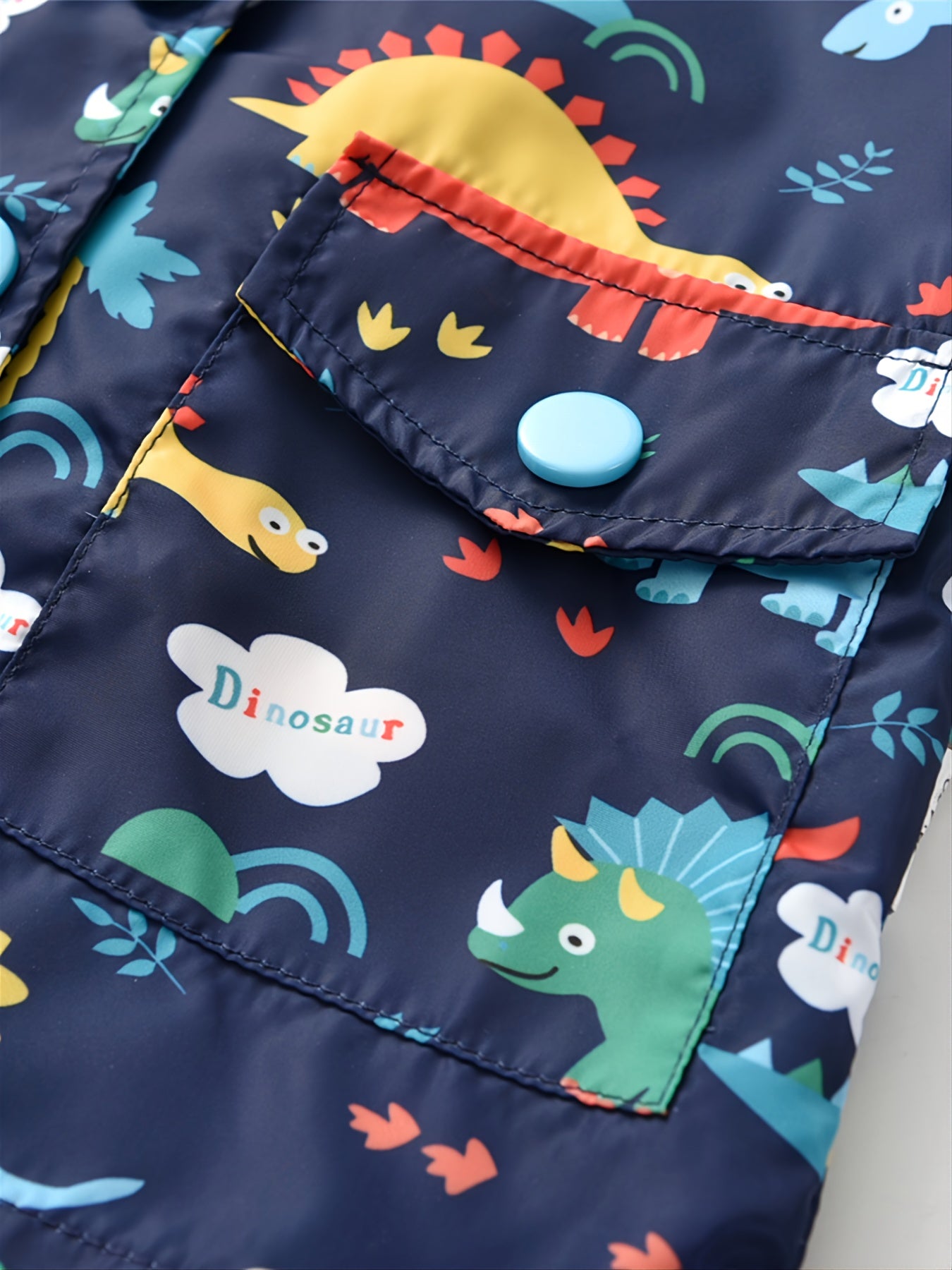Boys Dinosaur Print Hooded Jacket for Autumn/Winter