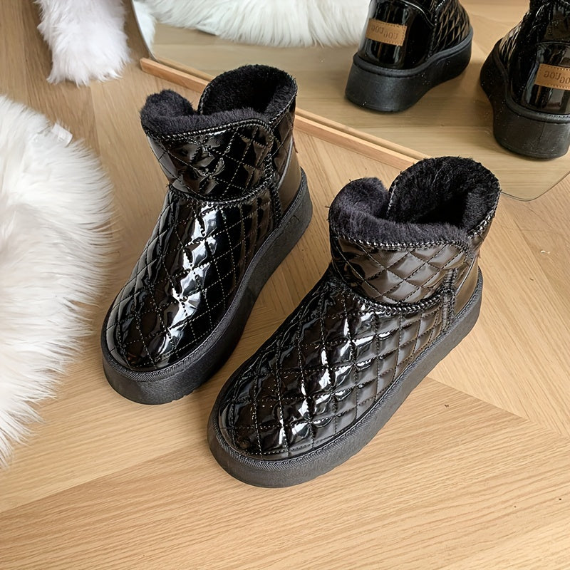 Women's Non-slip Snow Boots Thickened Medium Top Comfortable Winter Warm Shoes