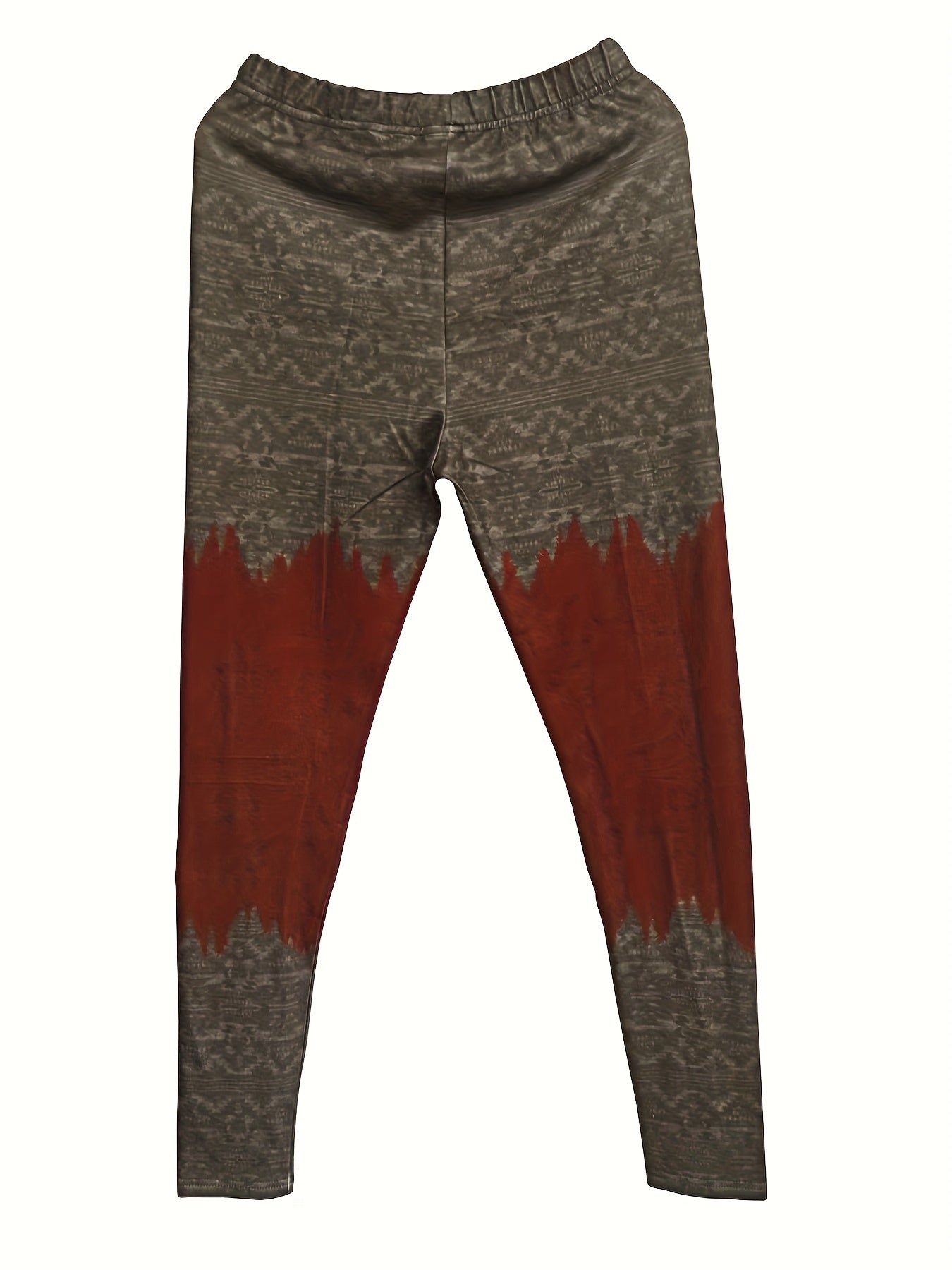 Geometric Pattern Skinny Leggings Stretchy Women's Clothing