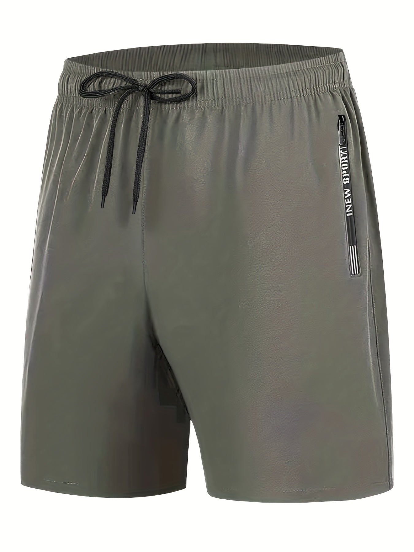 Men's Breathable Solid Shorts With Side Pockets