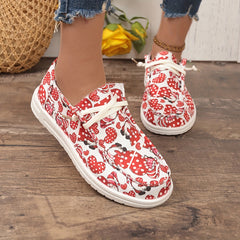 Women's Skate Shoes with Dwarf & Heart Pattern