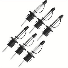 12pcs Pour Spout For Liquor Bottles Stainless Steel Tapered Speed Wine Pourers