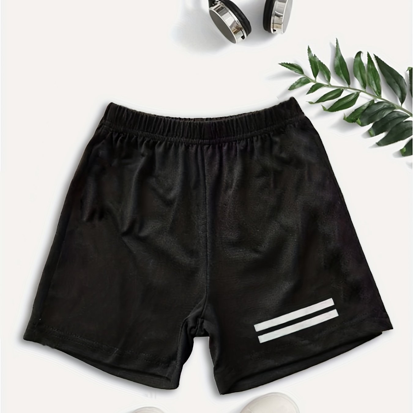 Boys Stripe Print Quick Drying Shorts for Summer