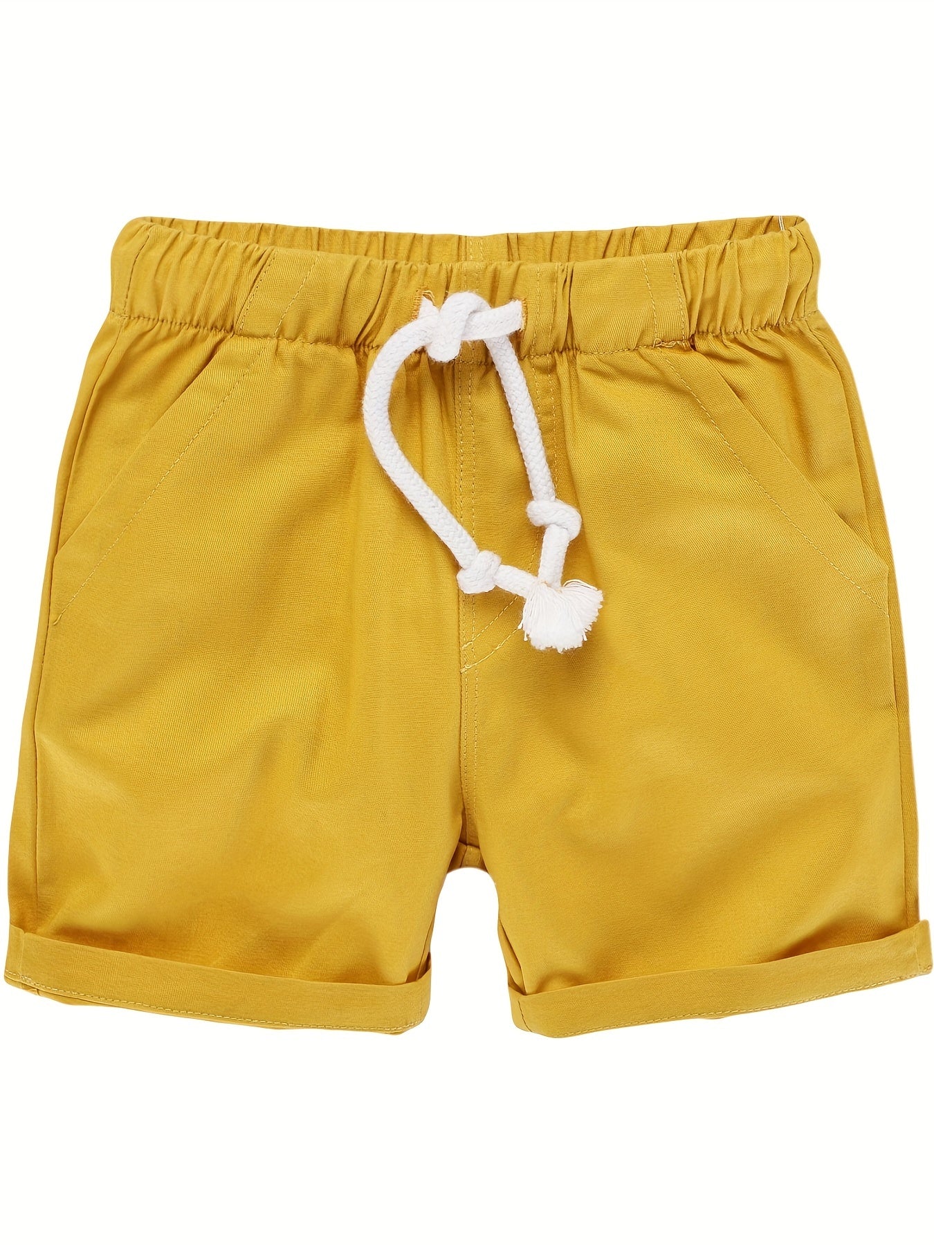 Boys Casual Shorts Drawstring Waist Kids Summer Clothes