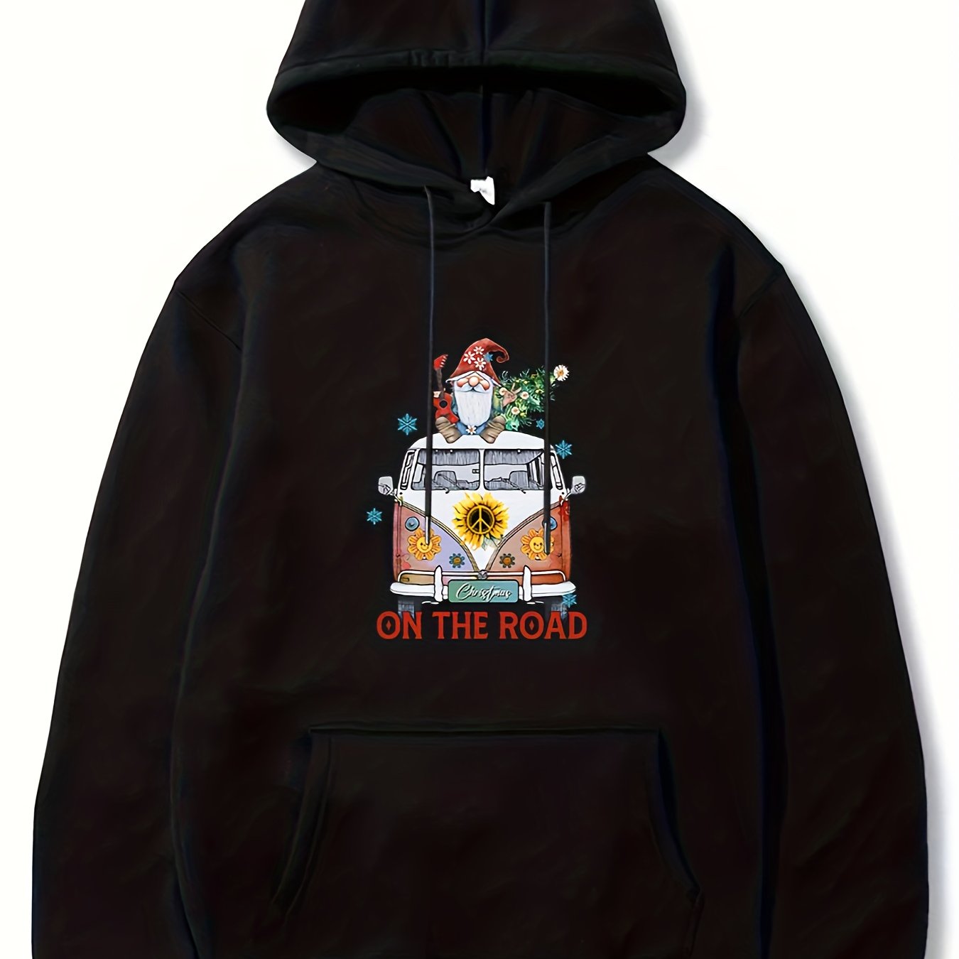 Christmas Style Van Print Hoodie Men Graphic Sweatshirt