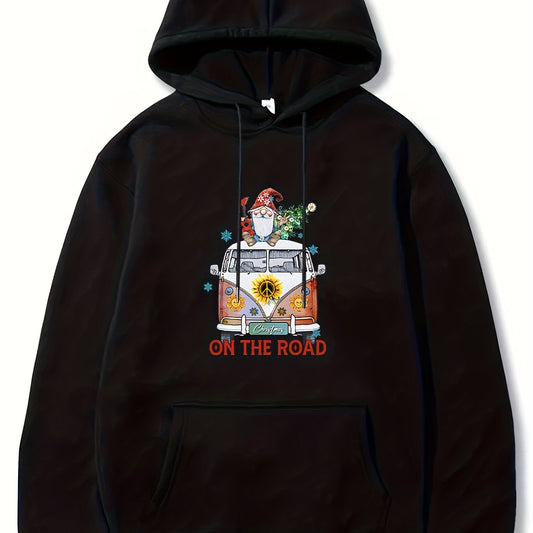 Christmas Style Van Print Hoodie Men Graphic Sweatshirt