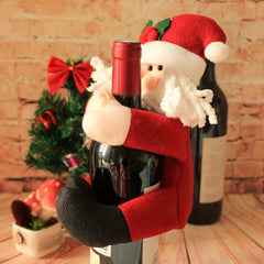 2pcs Christmas Wine Bottle Cover Xmas Party Decorations
