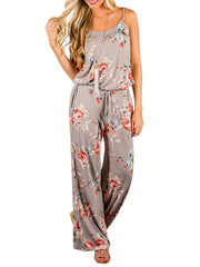 Floral Print Cami Jumpsuit