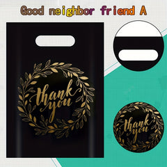 100pcs Halloween Gift Bags - Thicken Retail Shopping Bags for Small Businesses
