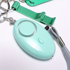 Green Self Defense Keychain Set For Women Safety Keychain Accessories
