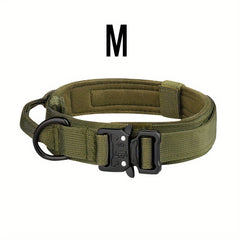 Adjustable Military Dog Collar for Large Dogs