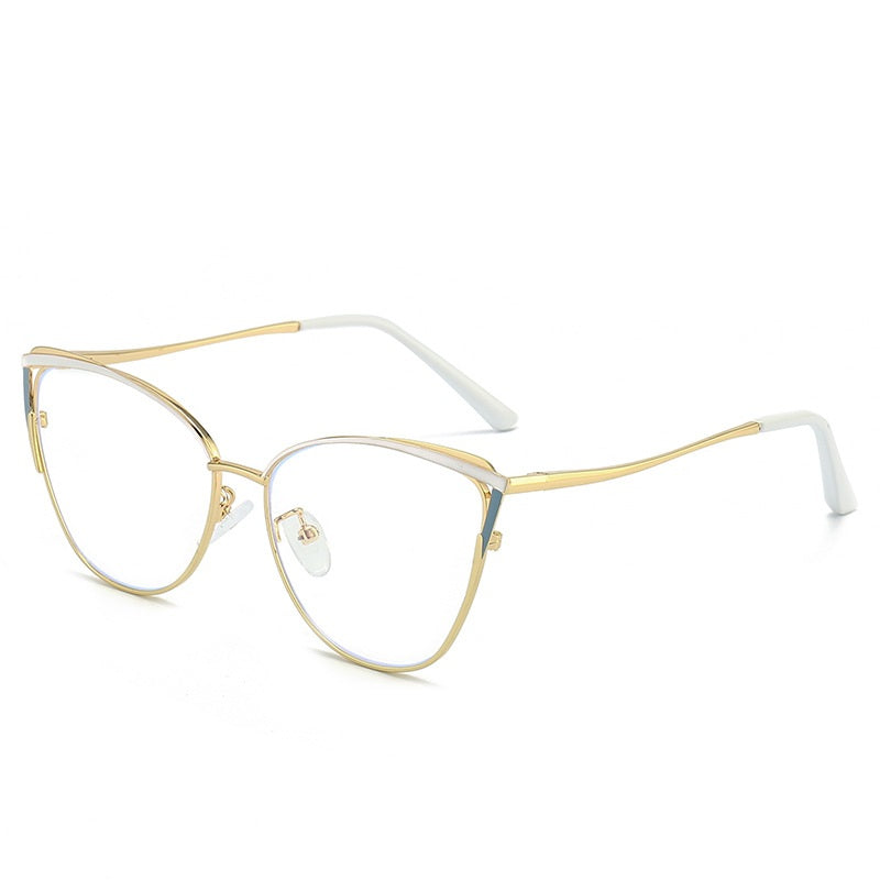 Women Cat Eye Glasses Frame Stylish Clear Lens Eyewear