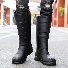 Women's Rubber Knee High Rain Boots Waterproof Outdoor Work Shoes