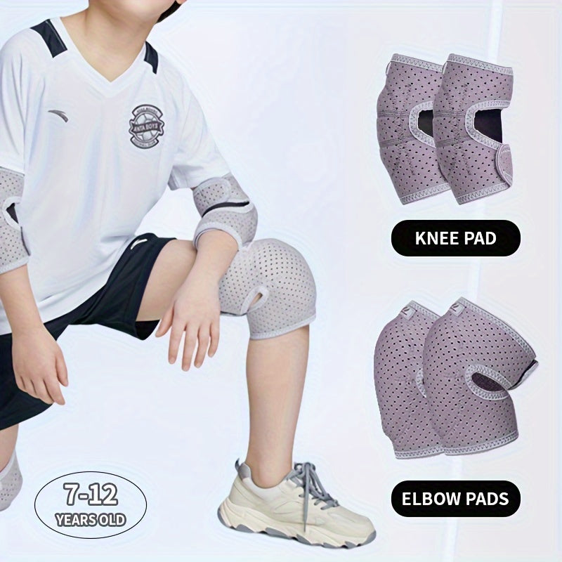 Kids Knee Elbow Pads Set Bike Dance Skating Protective Gear