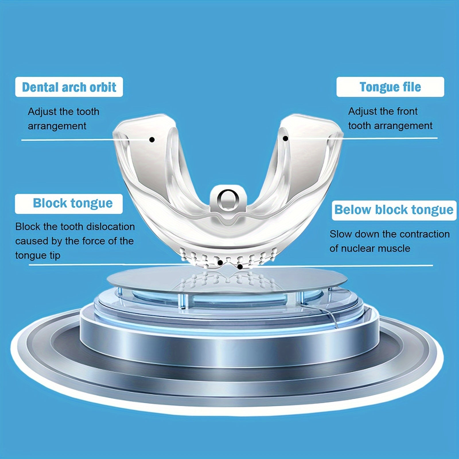 Paskyee 3pcs Teeth Whitening Trays & Dental Protectors