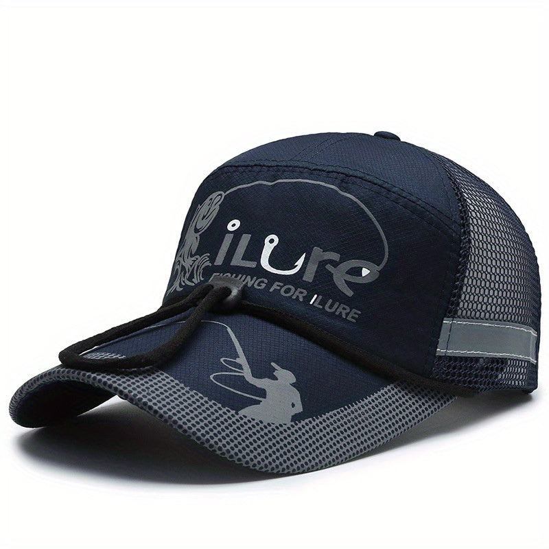 Men's Quick Drying Baseball Cap Mesh Sun Hat Fishing Sports Cap