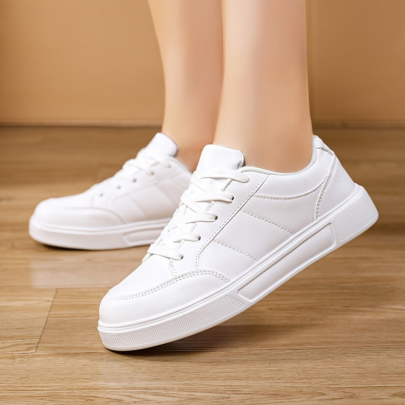 Women's Lace-up Platform Skate Shoes Non-slip Sneakers