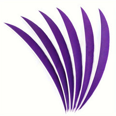 50pcs 12.7cm DIY Turkey Archery Fletches Shield Shape Vanes