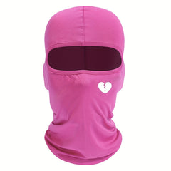 Unisex LOVE Print Casual Balaclava Cap For Outdoor Cycling
