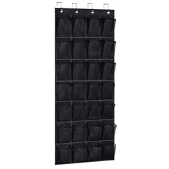 Over the Door Shoe Rack with 28 Large Pockets Hanging Shoe Organizer