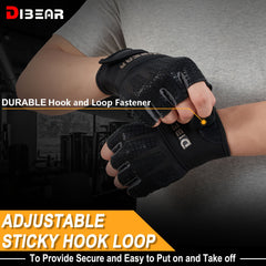 Non slip Fitness Training Gloves Breathable Wear resistant Half Finger Gloves