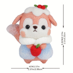 Wool Needle Felting Kit - Little Fox Doll DIY Art Craft Material Package