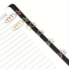 20pcs Carrot Paper Clip Office Stationery Data Clip Metal Paper Clip