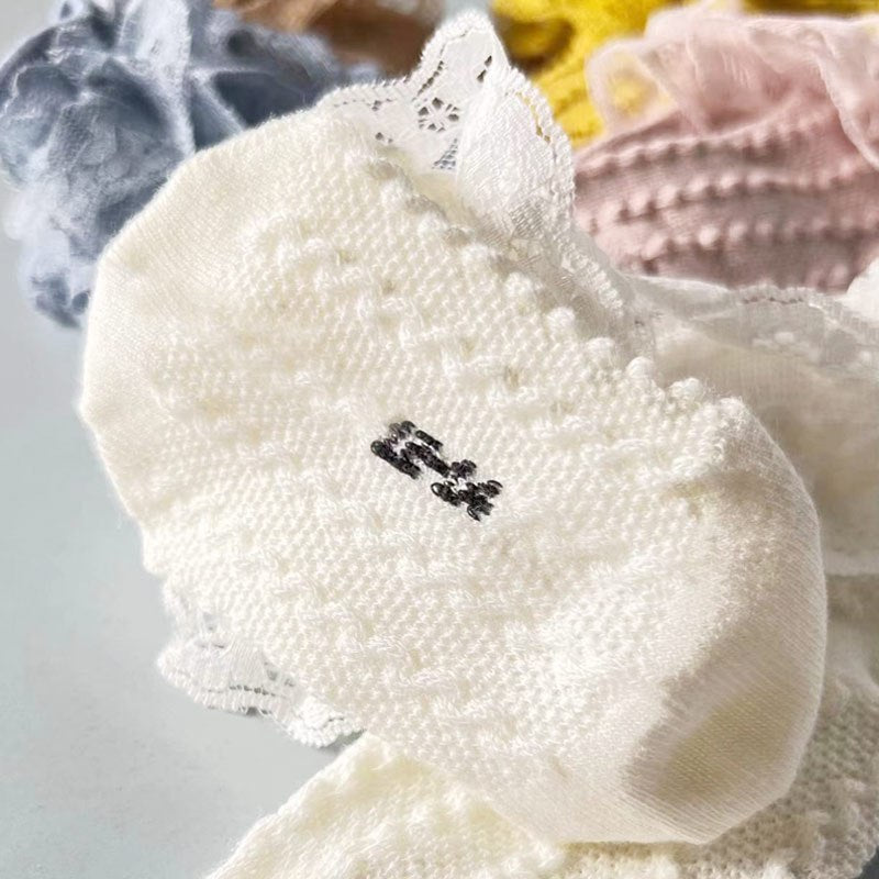 Infant Girls Ruffle Lace Socks Dressy Short Socks