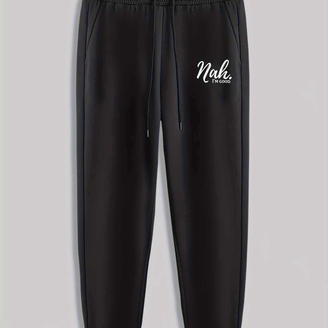 Men's Drawstring Sweatpants Loose Casual Trousers