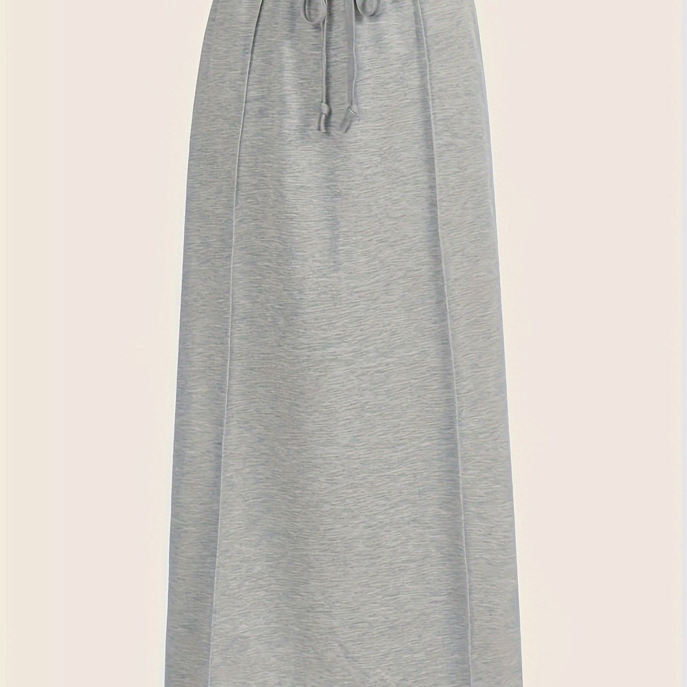 Sporty Skirt Women's Plus Elastic Drawstring Maxi Skirt