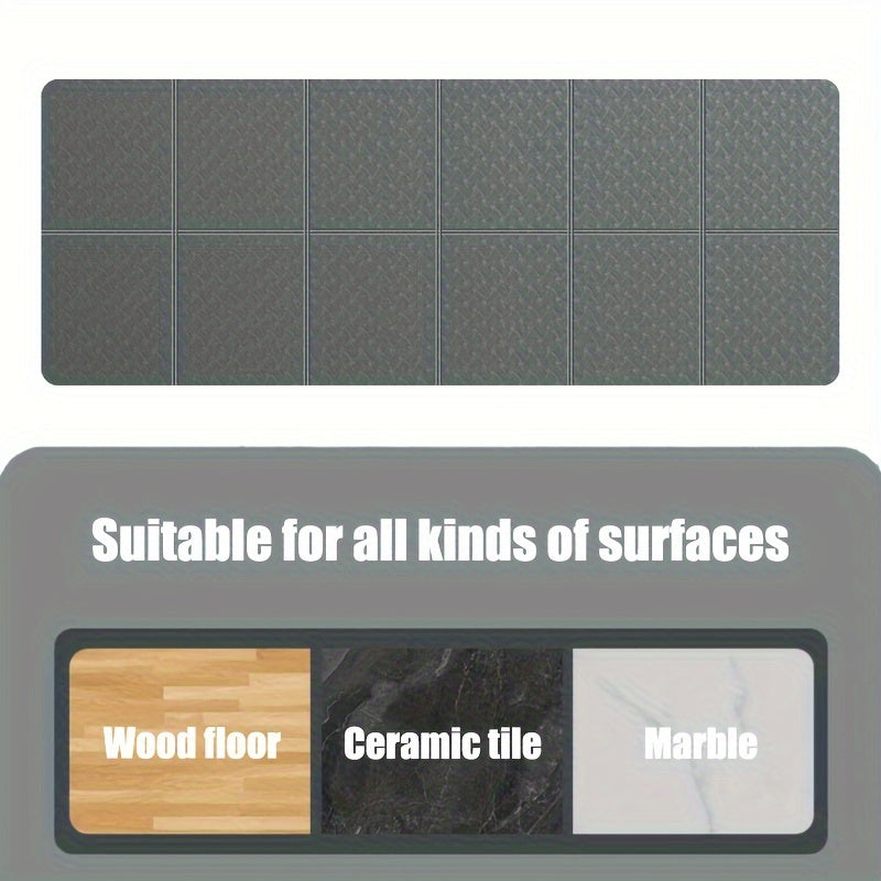 Portable TPE Yoga Mat Non-slip Thicken Fitness Mat 183x61x0.15in
