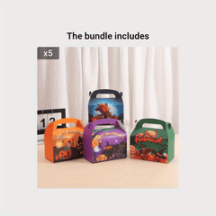 Set of 10 Halloween Cardboard Decoration Baking Boxes