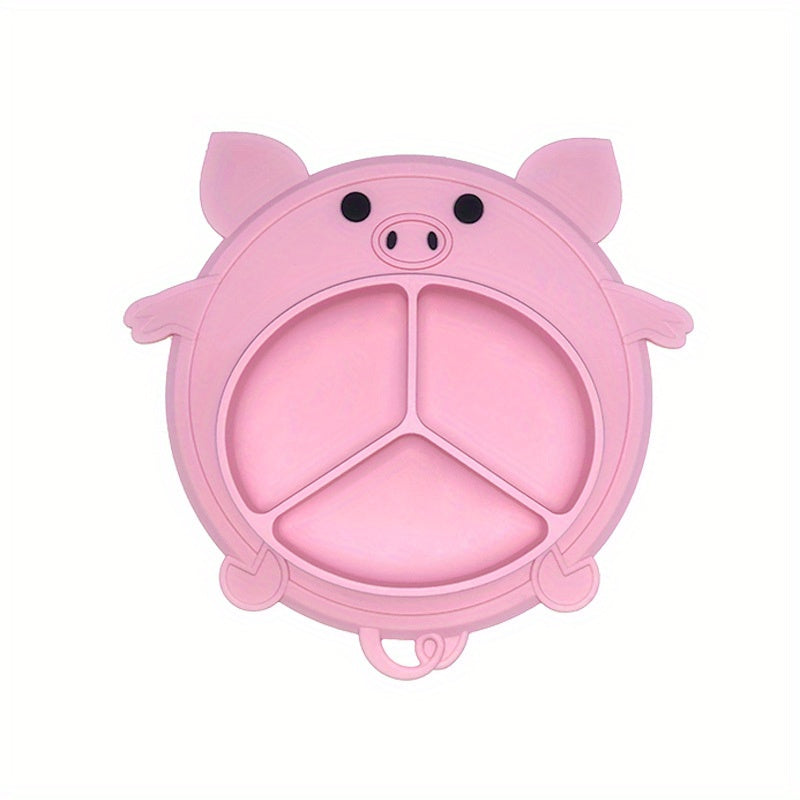 Stylish Baby Dinner Plate with Suction Cup - Training Tableware