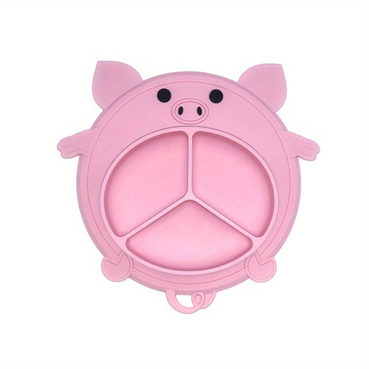 Stylish Baby Dinner Plate with Suction Cup - Training Tableware